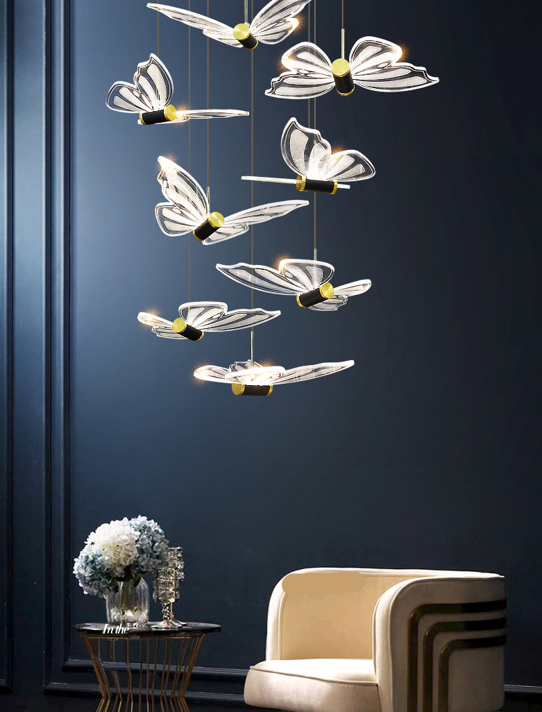 ChandeliersDecor.com-Staircase Chandelier-Butterfly Chandelier - Exclusive and Elegant Décor.