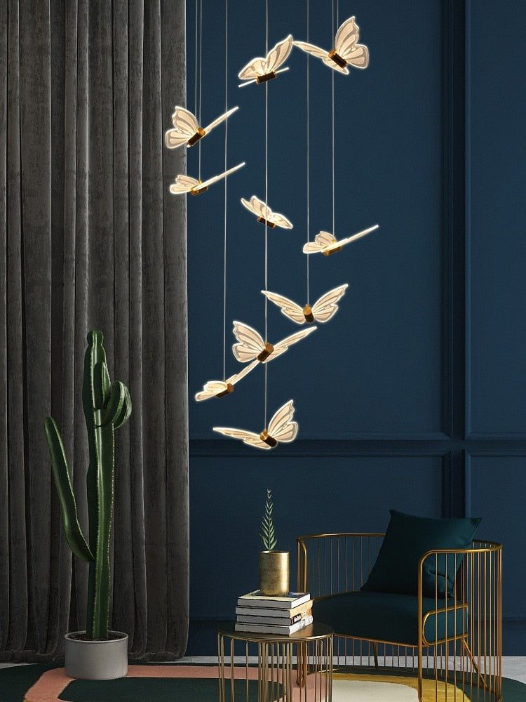 ChandeliersDecor.com-Staircase Chandelier-Butterfly Chandelier - Exclusive and Elegant Décor.