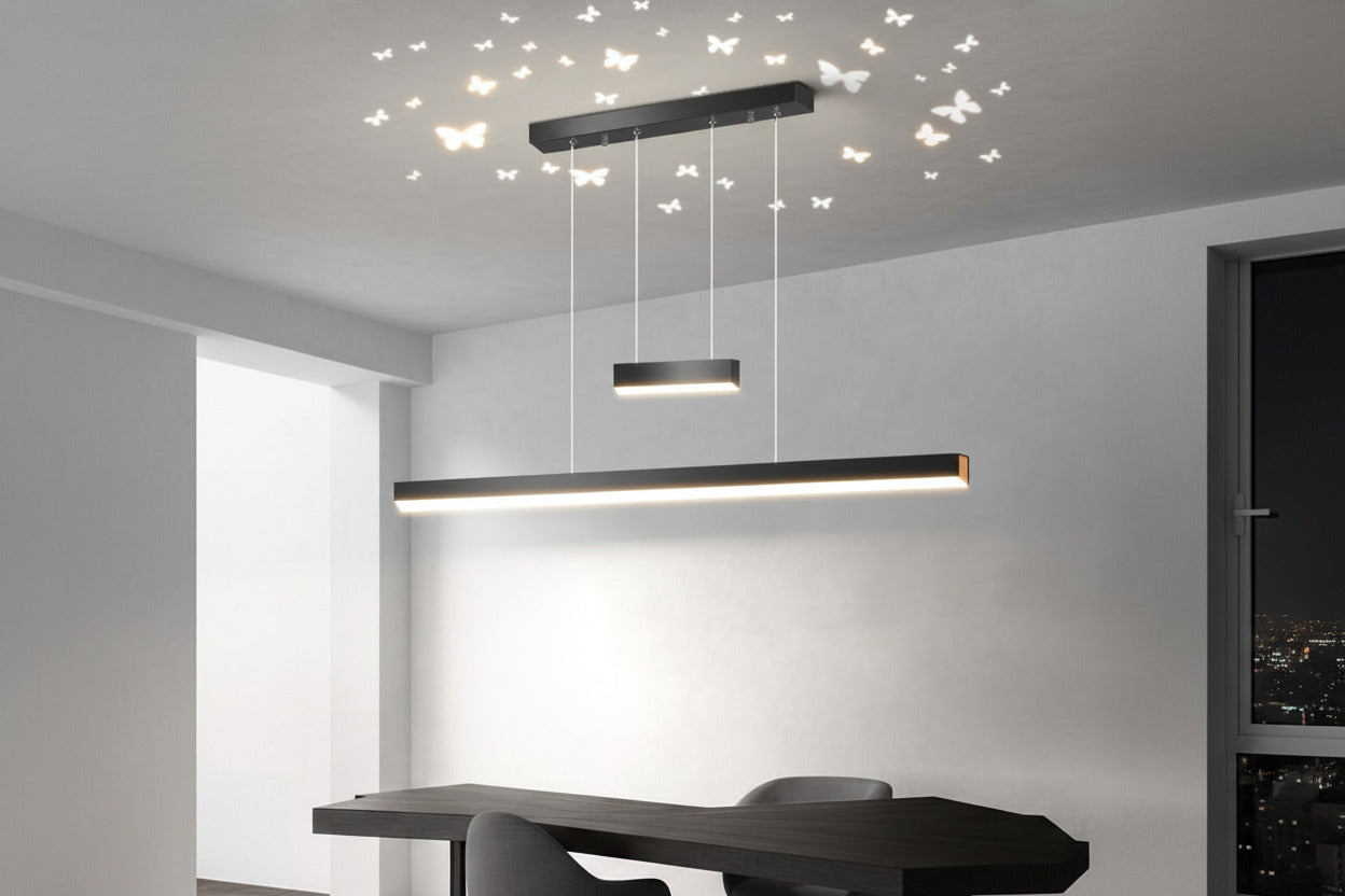 Butterfly LED Long Bar Hanging Lamp Light-ChandeliersDecor.com