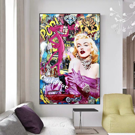 ChandeliersDecor.com-Wall Posters-Cadillac Marilyn Poster Collection – Automotive Decor