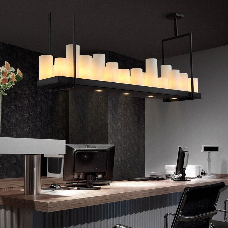 ChandeliersDecor.com-Kitchen Island-Candles Chandelier: Illuminate Your Space with Elegance