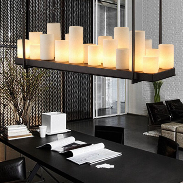 ChandeliersDecor.com-Kitchen Island-Candles Chandelier: Illuminate Your Space with Elegance