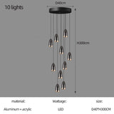 ChandeliersDecor.com-Staircase Chandelier-Capsule Design Chandelier: Sleek and Stylish Lighting