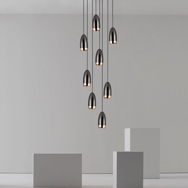 ChandeliersDecor.com-Staircase Chandelier-Capsule Design Chandelier: Sleek and Stylish Lighting