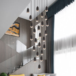 ChandeliersDecor.com-Staircase Chandelier-Capsule Design Chandelier: Sleek and Stylish Lighting
