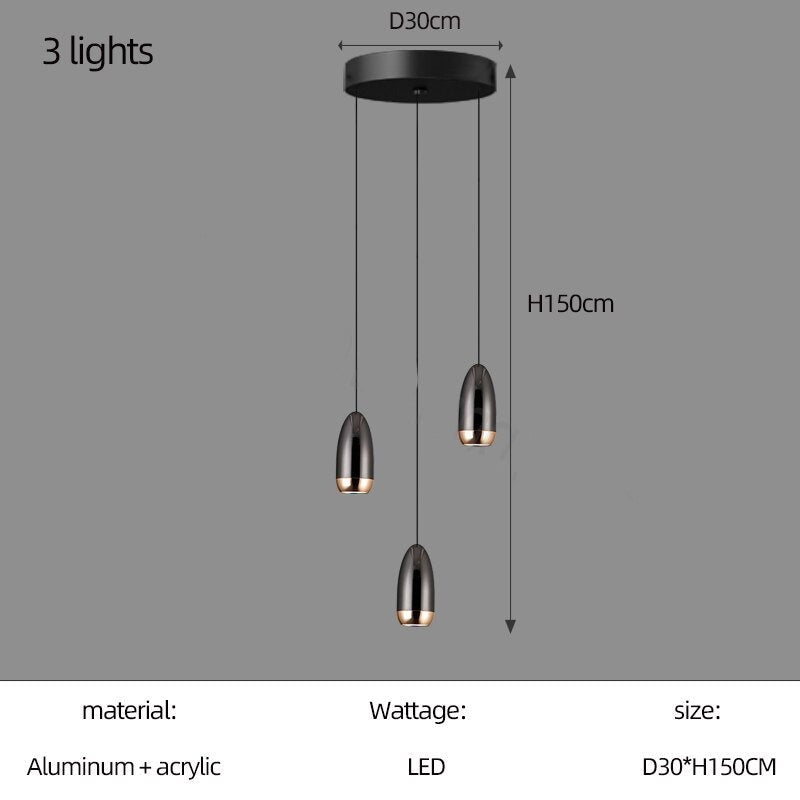 ChandeliersDecor.com-Staircase Chandelier-Capsule Design Chandelier: Sleek and Stylish Lighting