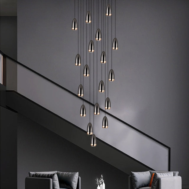 ChandeliersDecor.com-Staircase Chandelier-Capsule Design Chandelier: Sleek and Stylish Lighting