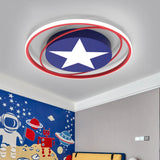 ChandeliersDecor.com-Kids Room Nursery Lighting-Captain America Ceiling Light for Kids Room