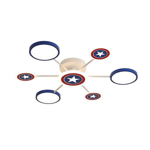 ChandeliersDecor.com-Kids Room Nursery Lighting-Captain America Kids Lighting – Marvel Merchandise