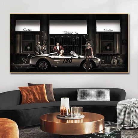 ChandeliersDecor.com-Wall Posters-Cartier Marilyn Poster - Iconic Fashion at Cartier
