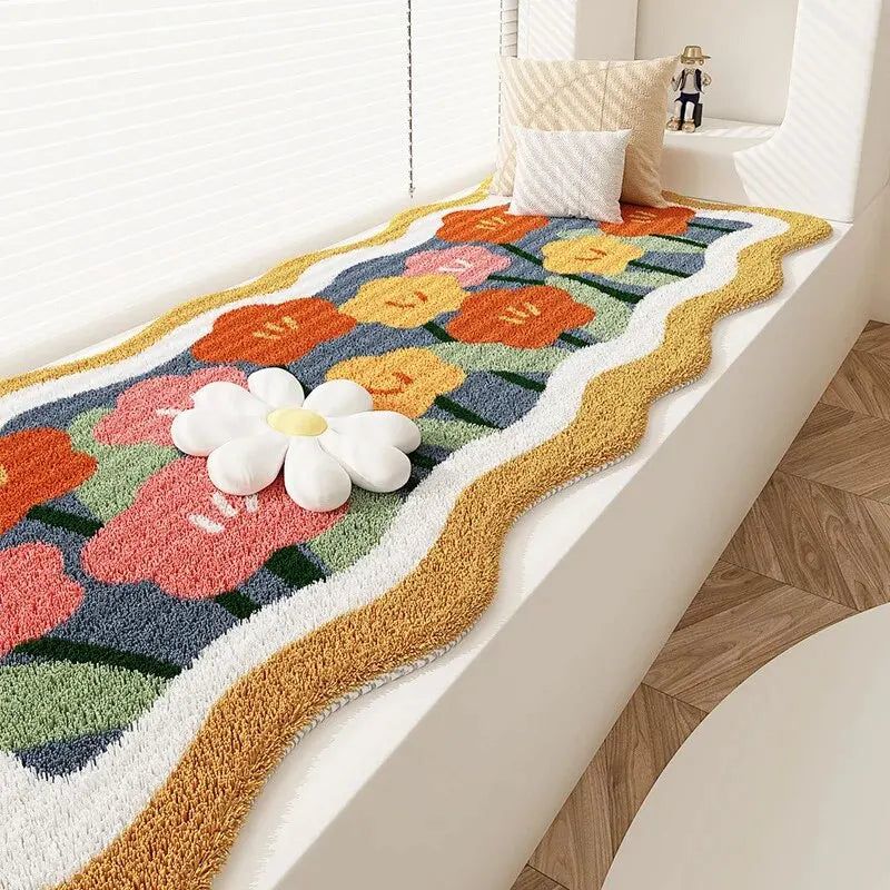 ChandeliersDecor.com-Rugs & Carpets-Cashmere Bloom: Elegant Flowers Rug for Timeless Comfort