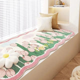 ChandeliersDecor.com-Rugs & Carpets-Cashmere Bloom: Elegant Tulips Rug for Timeless Comfort