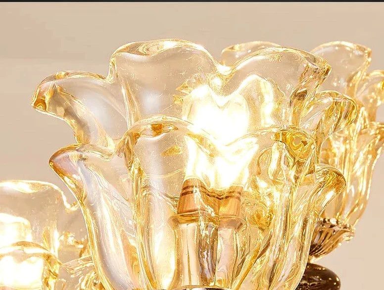 ChandeliersDecor.com-Ceiling Chandelier-Ceramic Crystals Chandelier - Contemporary Elegance with Remote Control