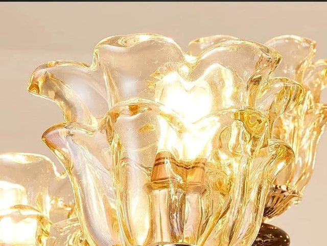 Ceramic Crystals Chandelier - Contemporary Elegance with Remote Control-ChandeliersDecor.com