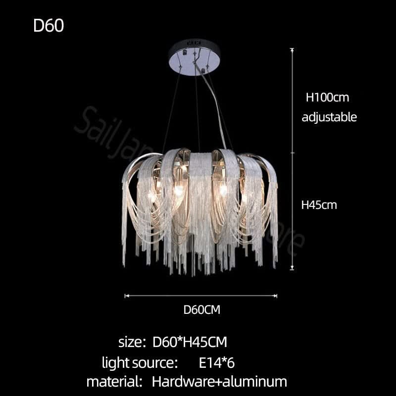 Chain Chandelier: Elegant Lighting Fixture for Modern Spaces-ChandeliersDecor.com