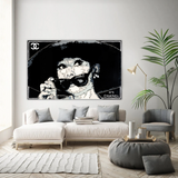 ChandeliersDecor.com-Audrey Hepburn Wall Art-Chanel Audrey Hepburn Poster - Timeless Elegance