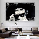 ChandeliersDecor.com-Audrey Hepburn Wall Art-Chanel Audrey Hepburn Poster - Timeless Elegance