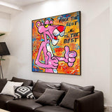 ChandeliersDecor.com-Wall Posters-Chanel: Pink Panther Canvas Art - The Best