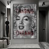 ChandeliersDecor.com-Wall Posters-Chasing Dreams: Marilyn Poster - Uncover Iconic Beauty