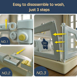 ChandeliersDecor.com-Baby Bed Fence-Child Bed Barrier Safety Railings for Babies Bed Fence