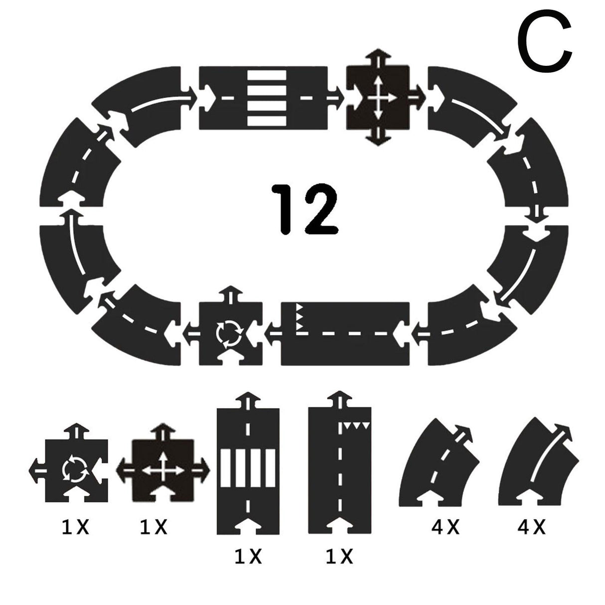 ChandeliersDecor.com-0-Children Way To Play Road Motorway Toys Puzzle