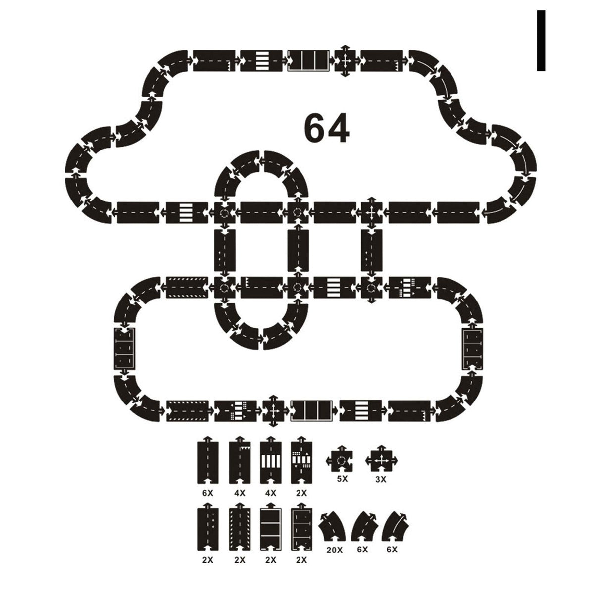 ChandeliersDecor.com-0-Children Way To Play Road Motorway Toys Puzzle