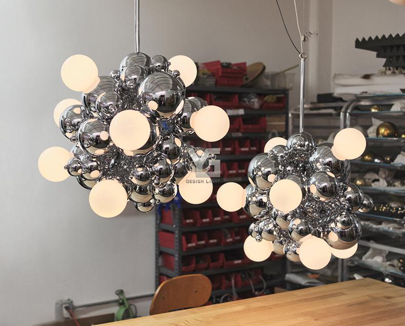 ChandeliersDecor.com-Pendant Lights-Chrome Bubble LED Pendant Light