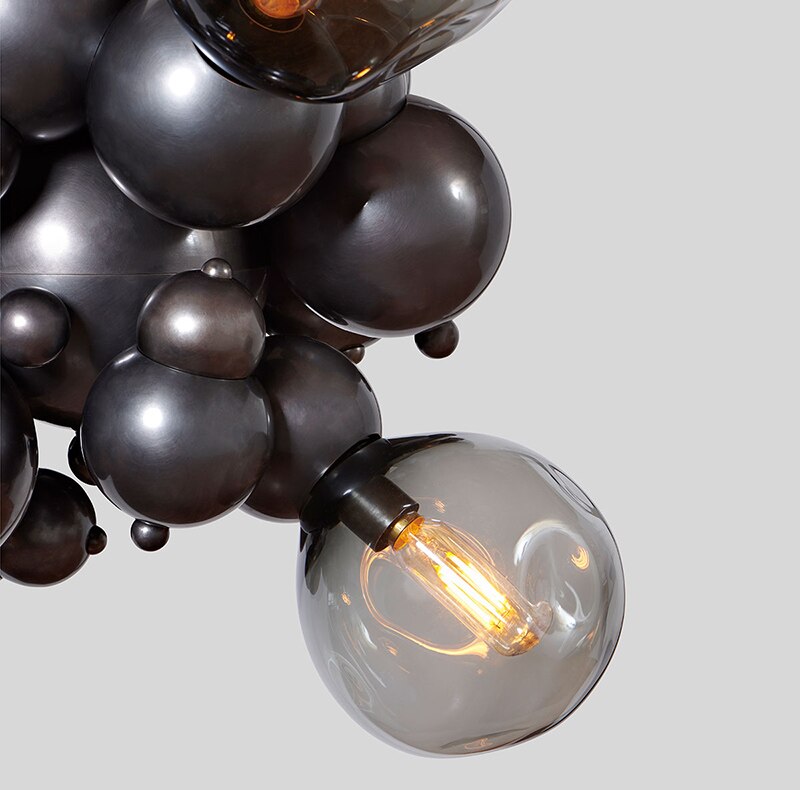 ChandeliersDecor.com-Pendant Lights-Chrome Bubble LED Pendant Light