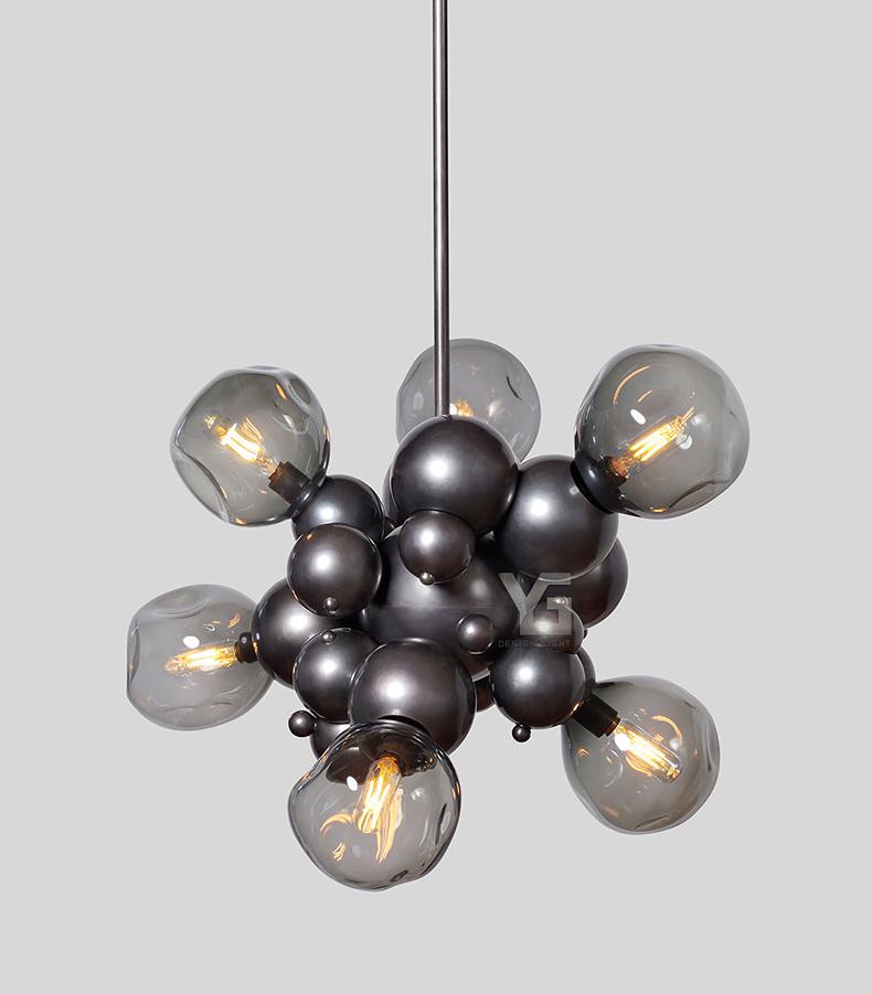 ChandeliersDecor.com-Pendant Lights-Chrome Bubble LED Pendant Light