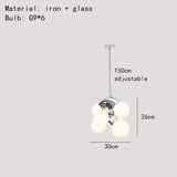 ChandeliersDecor.com-Pendant Lights-Chrome Metal Glass Globe LED - Glass Ball Light