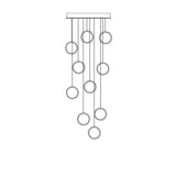 ChandeliersDecor.com-Staircase Chandelier-Circle Mingle LED Chandelier Light