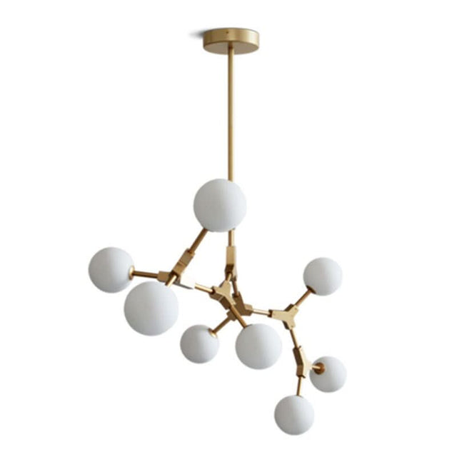 Circular Glass Ball Molecule Chandelier Lighting-ChandeliersDecor.com