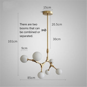 ChandeliersDecor.com-Chandeliers-Circular Glass Ball Molecule Chandelier Lighting