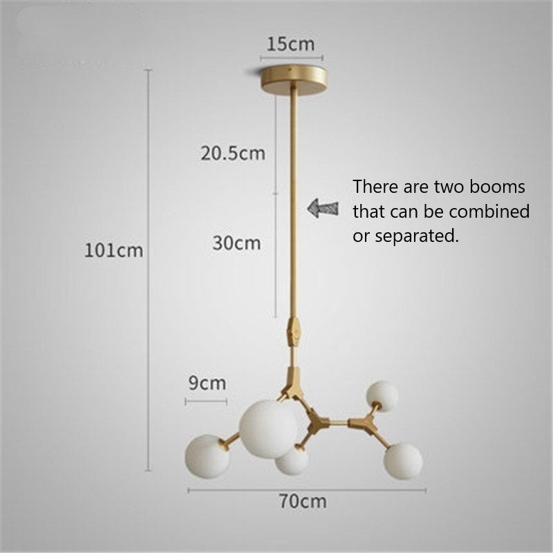 ChandeliersDecor.com-Chandeliers-Circular Glass Ball Molecule Chandelier Lighting