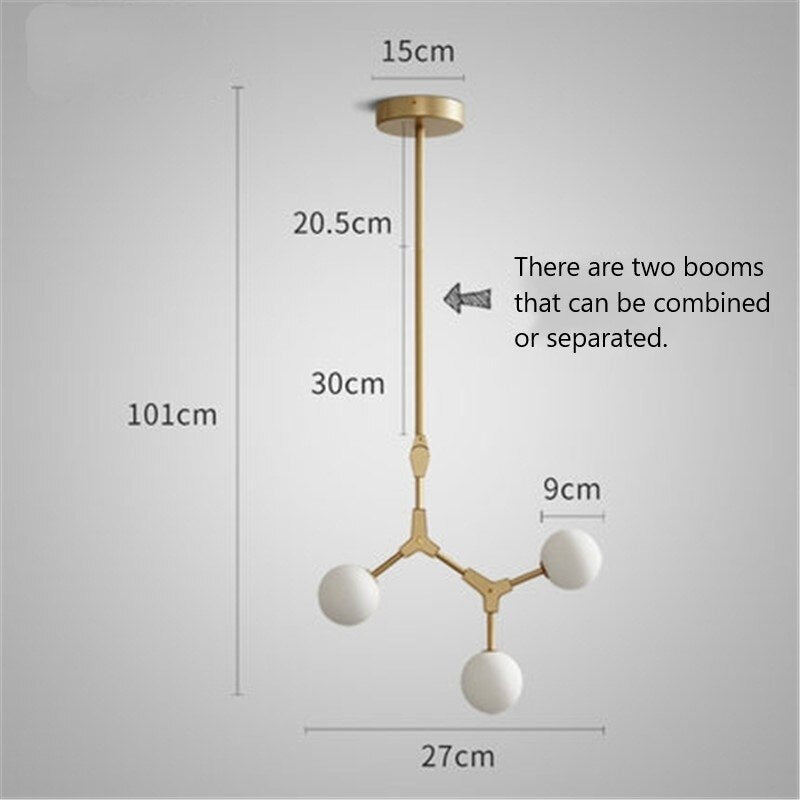 ChandeliersDecor.com-Chandeliers-Circular Glass Ball Molecule Chandelier Lighting