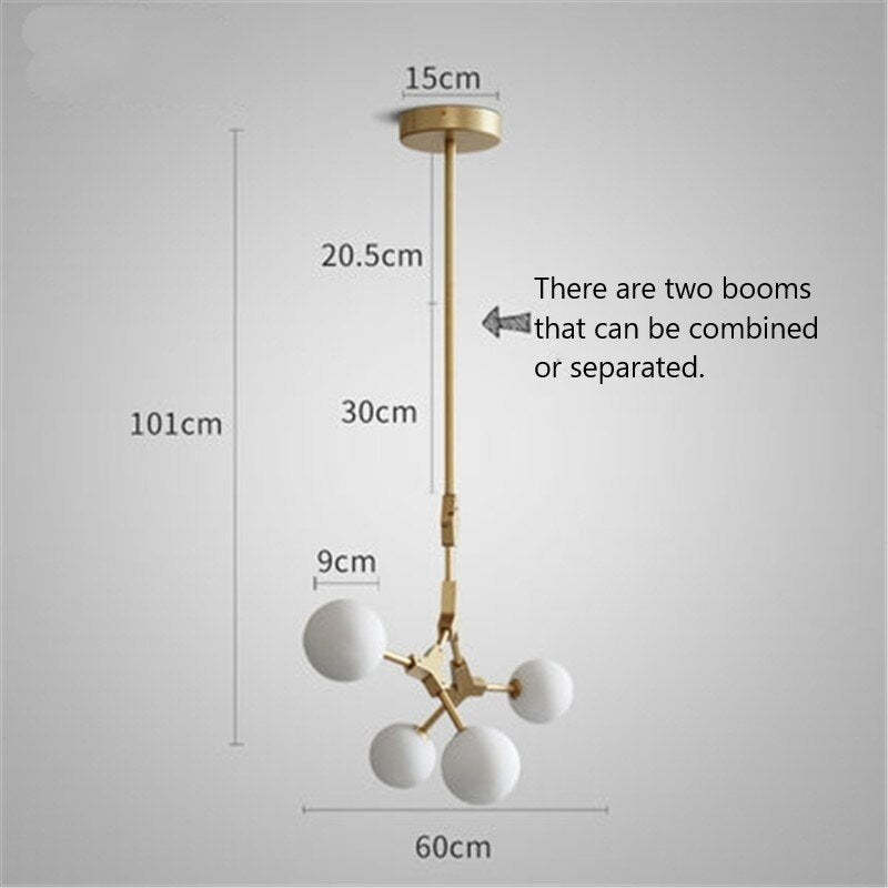 ChandeliersDecor.com-Chandeliers-Circular Glass Ball Molecule Chandelier Lighting