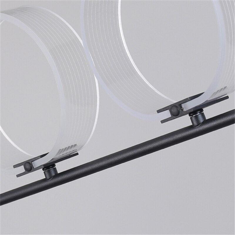 ChandeliersDecor.com-Kitchen Island-Circular Rings Kitchen Lightings: Stylish Fixtures