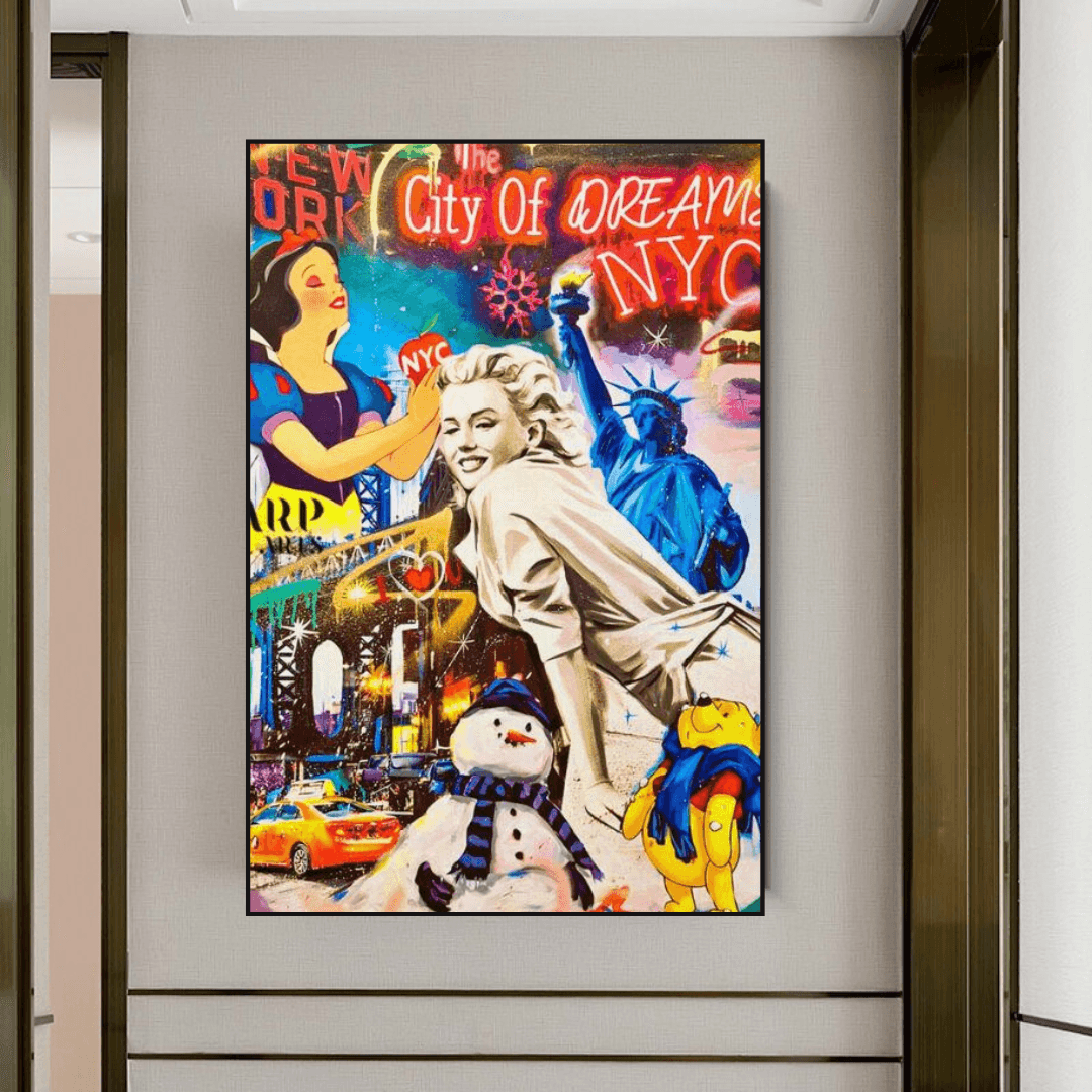 ChandeliersDecor.com-Wall Posters-City of Dreams: Marilyn Poster - Vintage Collection