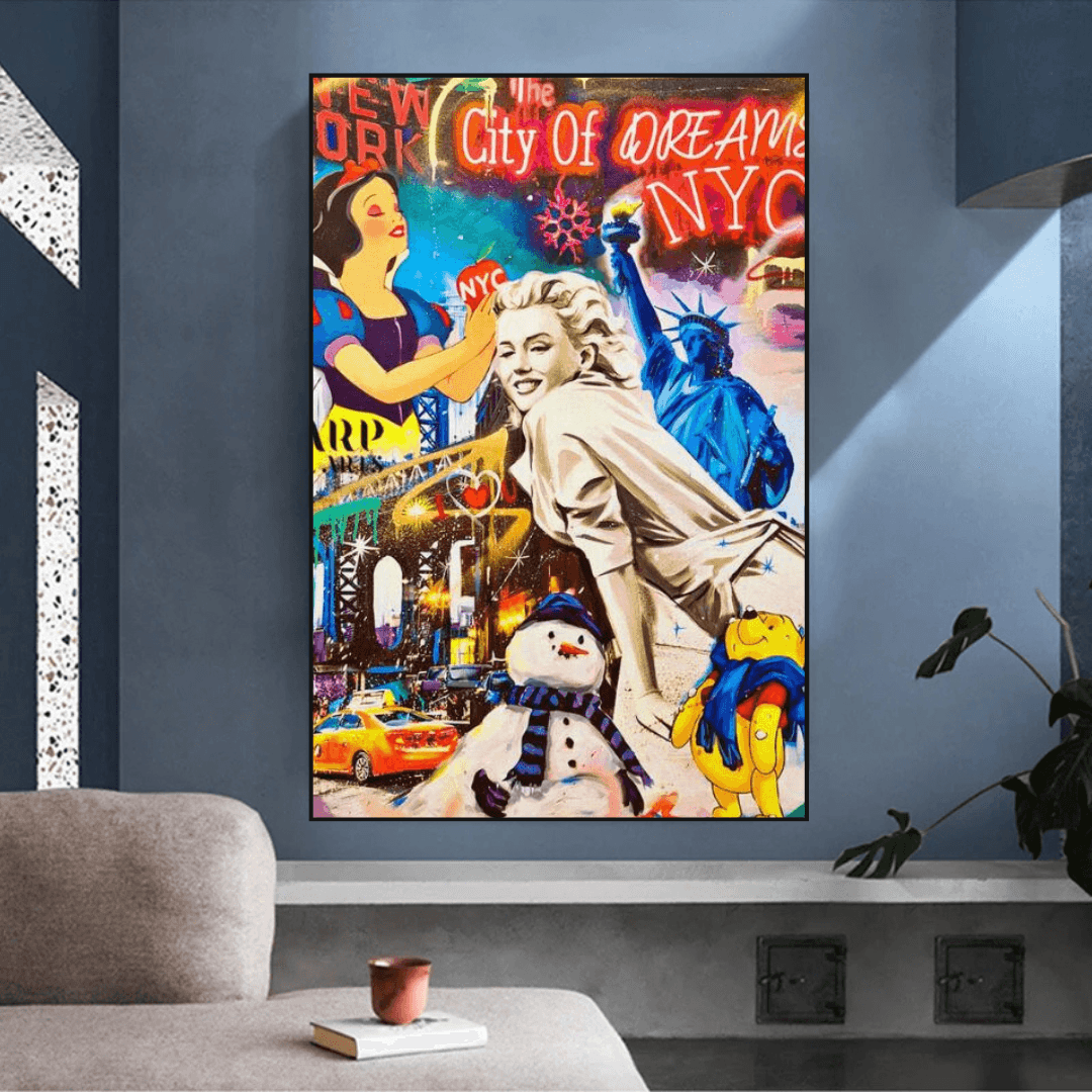 ChandeliersDecor.com-Wall Posters-City of Dreams: Marilyn Poster - Vintage Collection