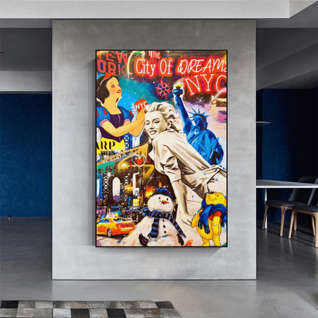 ChandeliersDecor.com-Wall Posters-City of Dreams: Marilyn Poster - Vintage Collection