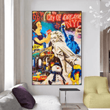 ChandeliersDecor.com-Wall Posters-City of Dreams: Marilyn Poster - Vintage Collection