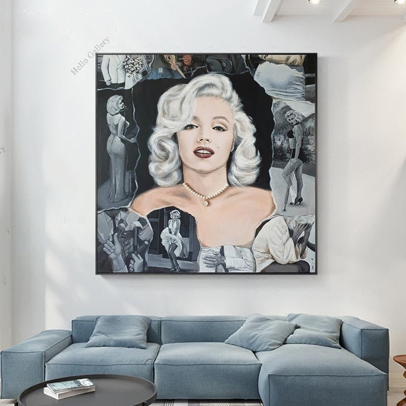 ChandeliersDecor.com-Wall Posters-Classic Black and White Marilyn Poster - Limited Edition