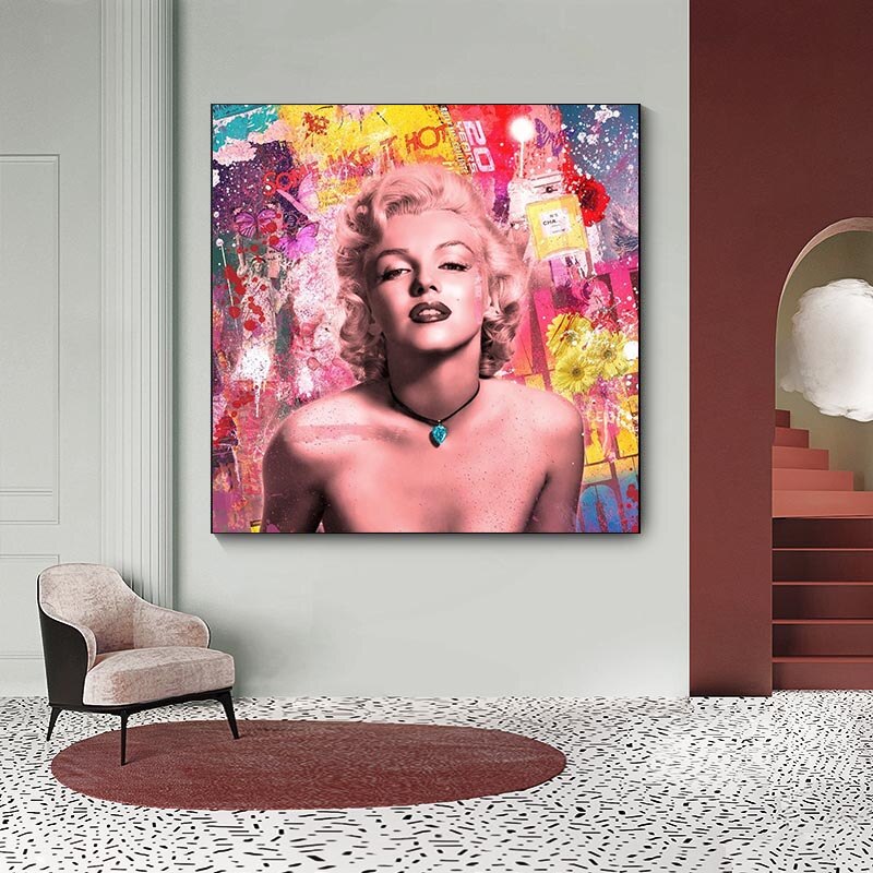 ChandeliersDecor.com-Wall Posters-Classic Pose Marilyn Poster for Timeless Elegance