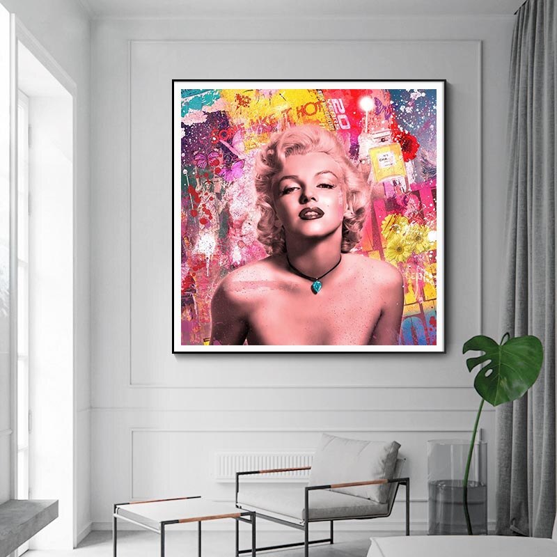 ChandeliersDecor.com-Wall Posters-Classic Pose Marilyn Poster for Timeless Elegance