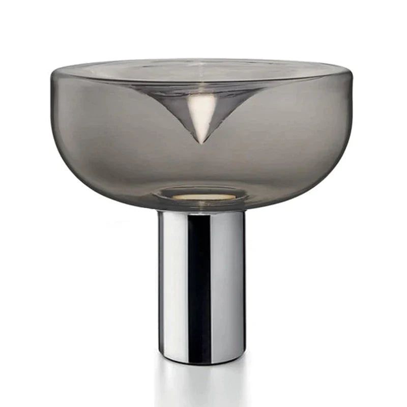 ChandeliersDecor.com-Table Lamp-Clear Glass Swirl Lamp