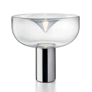 ChandeliersDecor.com-Table Lamp-Clear Glass Swirl Lamp