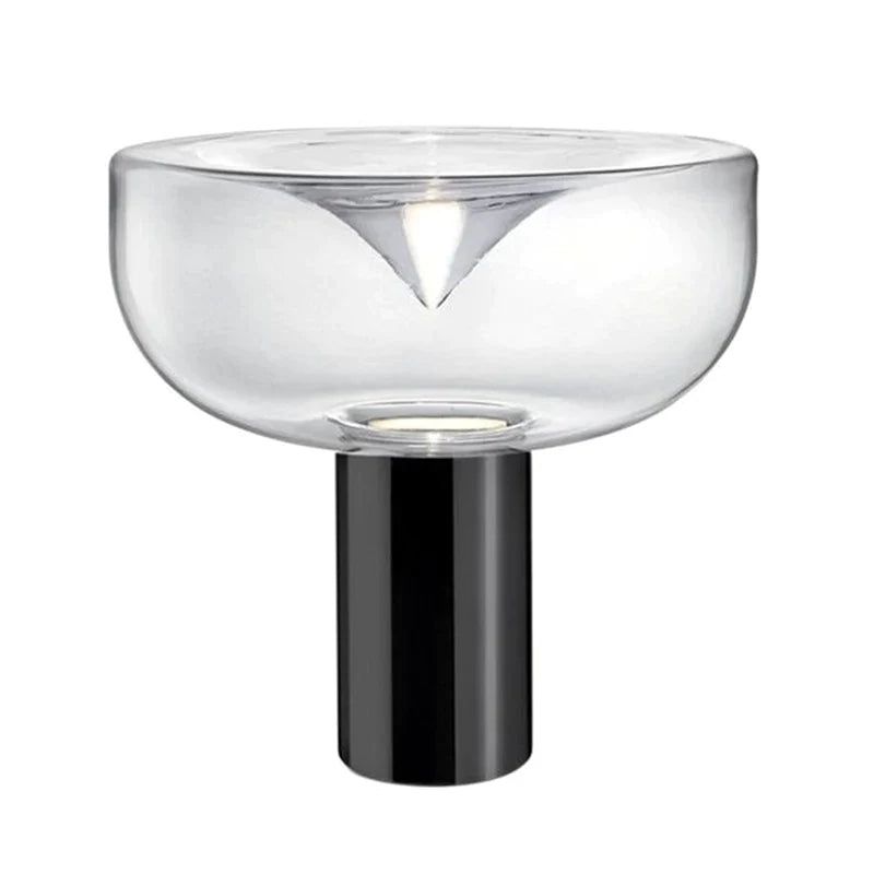 ChandeliersDecor.com-Table Lamp-Clear Glass Swirl Lamp