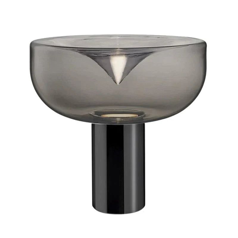 ChandeliersDecor.com-Table Lamp-Clear Glass Swirl Lamp