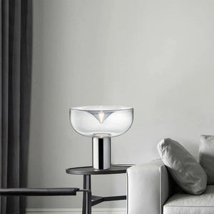 ChandeliersDecor.com-Table Lamp-Clear Glass Swirl Lamp