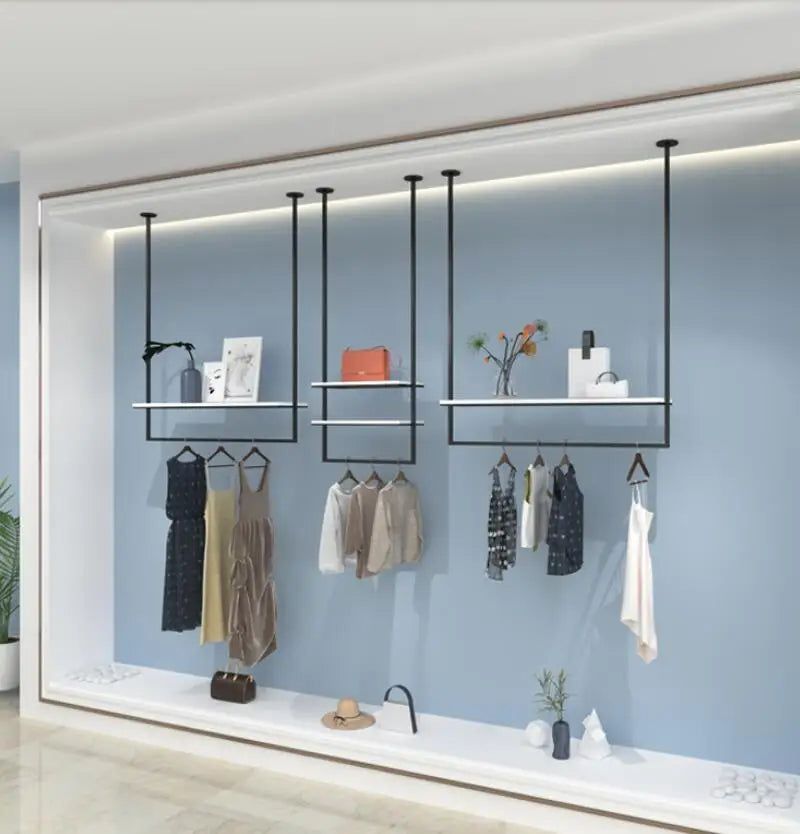 ChandeliersDecor.com-Drying Racks & Hangers-Clothing Display Rack Wall Suspender